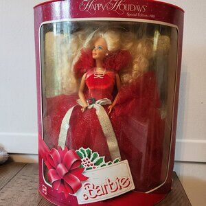 Vintage 1988 first edition Christmas Barbie. In box. Collectible Barbie